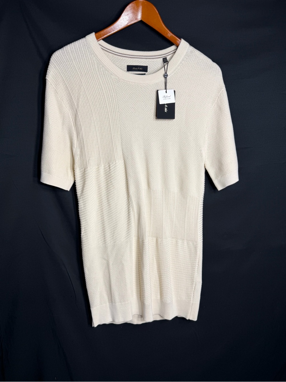 Porter & ash mens Cream Short-Sleeve size M new w tags